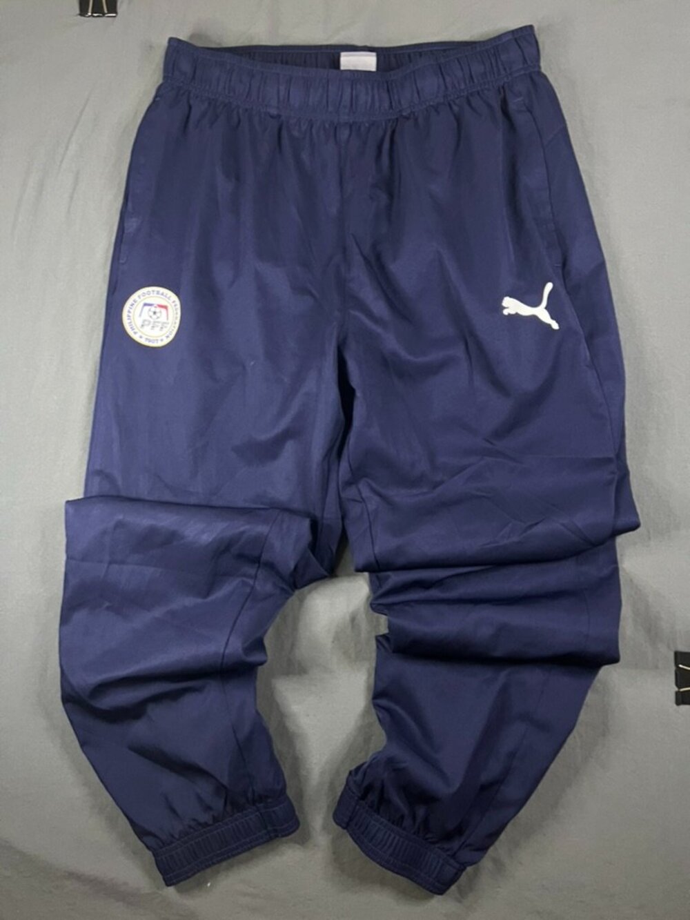 PUMA Football Track Pants Men's Large Philippines Mesh lined wind breaker
